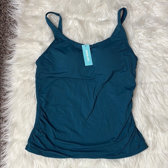 Aqua Eve Other - Aqua Eve Teal Tankini Swim Top Size M